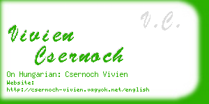 vivien csernoch business card